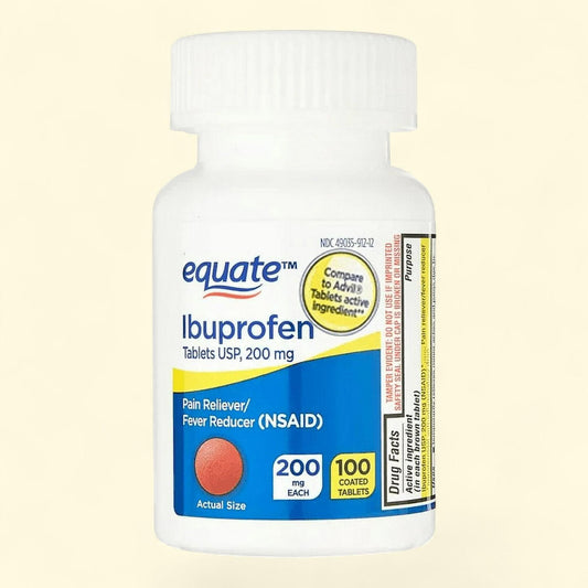 Equate Ibuprofen Tablets, 200 mg, 100 Count