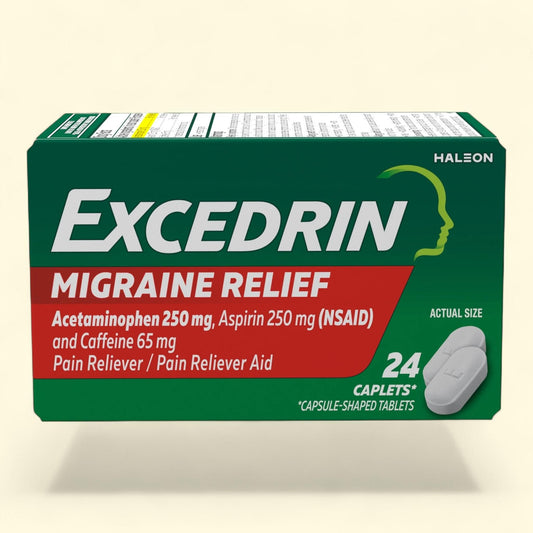 Excedrin Migraine Relief Caplets, 24 Count