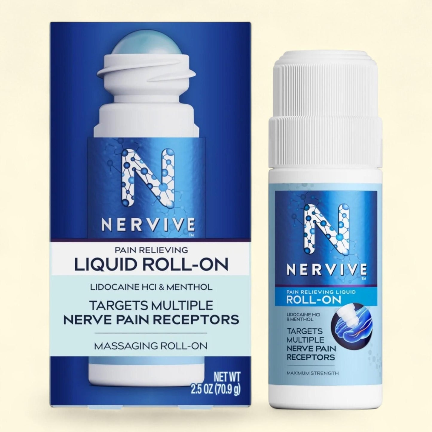 Nervive Pain Relief Roll on, 2.5 oz