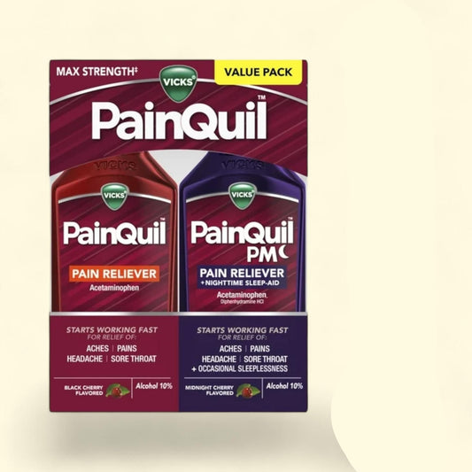 Vicks PainQuil Acetaminophen 1000mg Max Strength Adult Pain Reliever Liquid 2x12oz