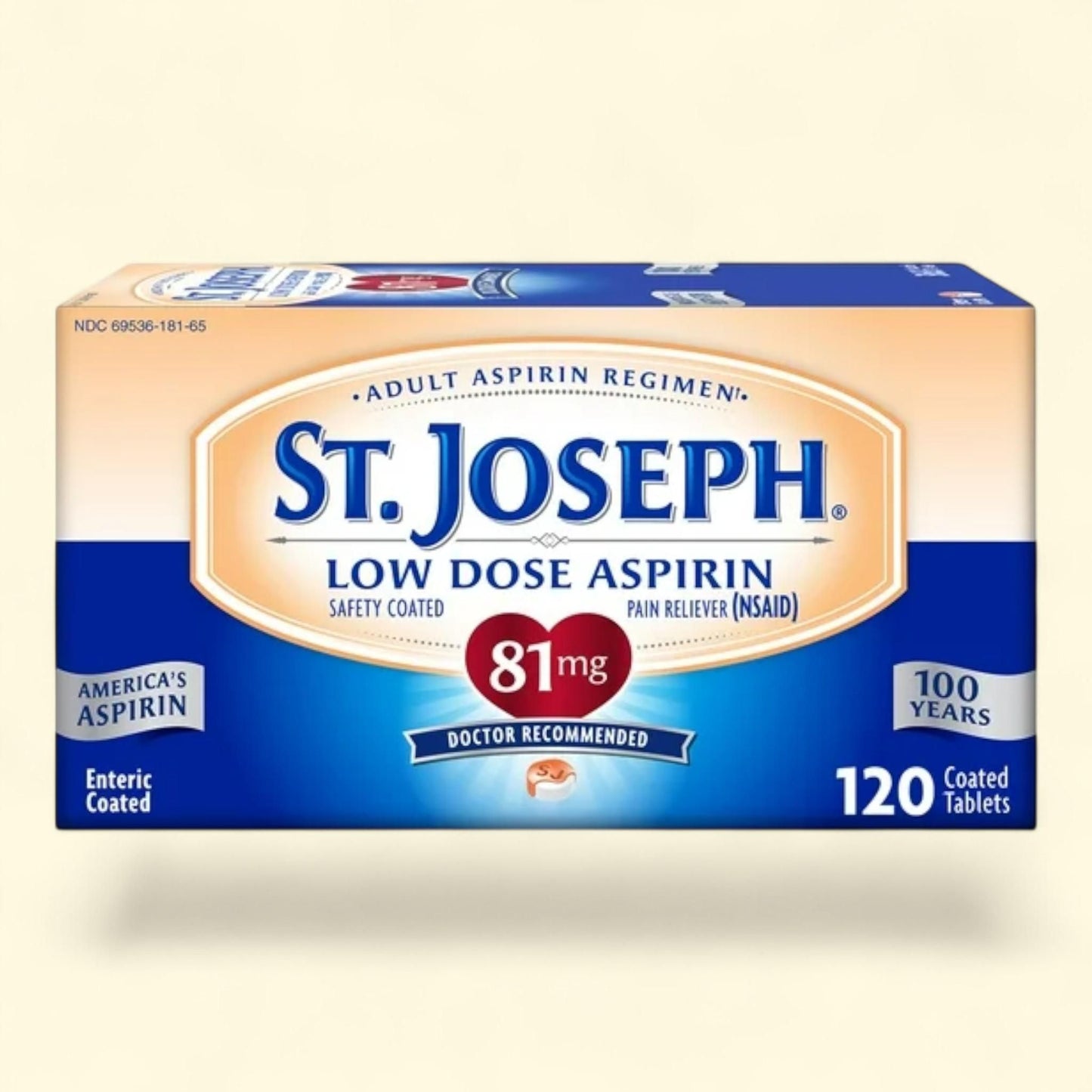 St. Joseph Aspirin, 81mg, 120 Ct.