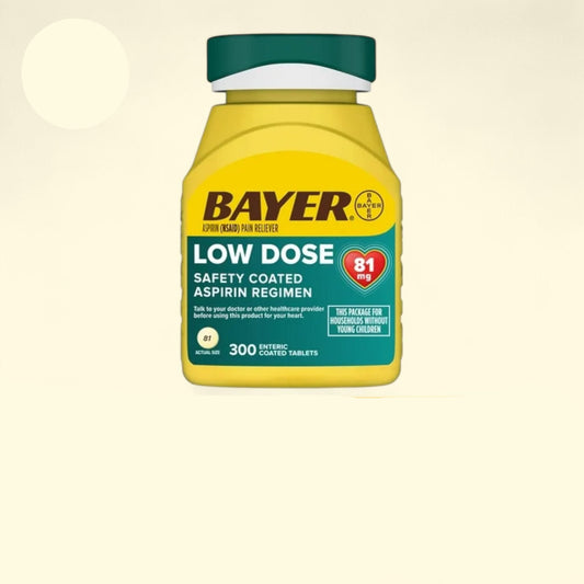 Bayer Aspirin, Low Dose, 81mg, 300 Count