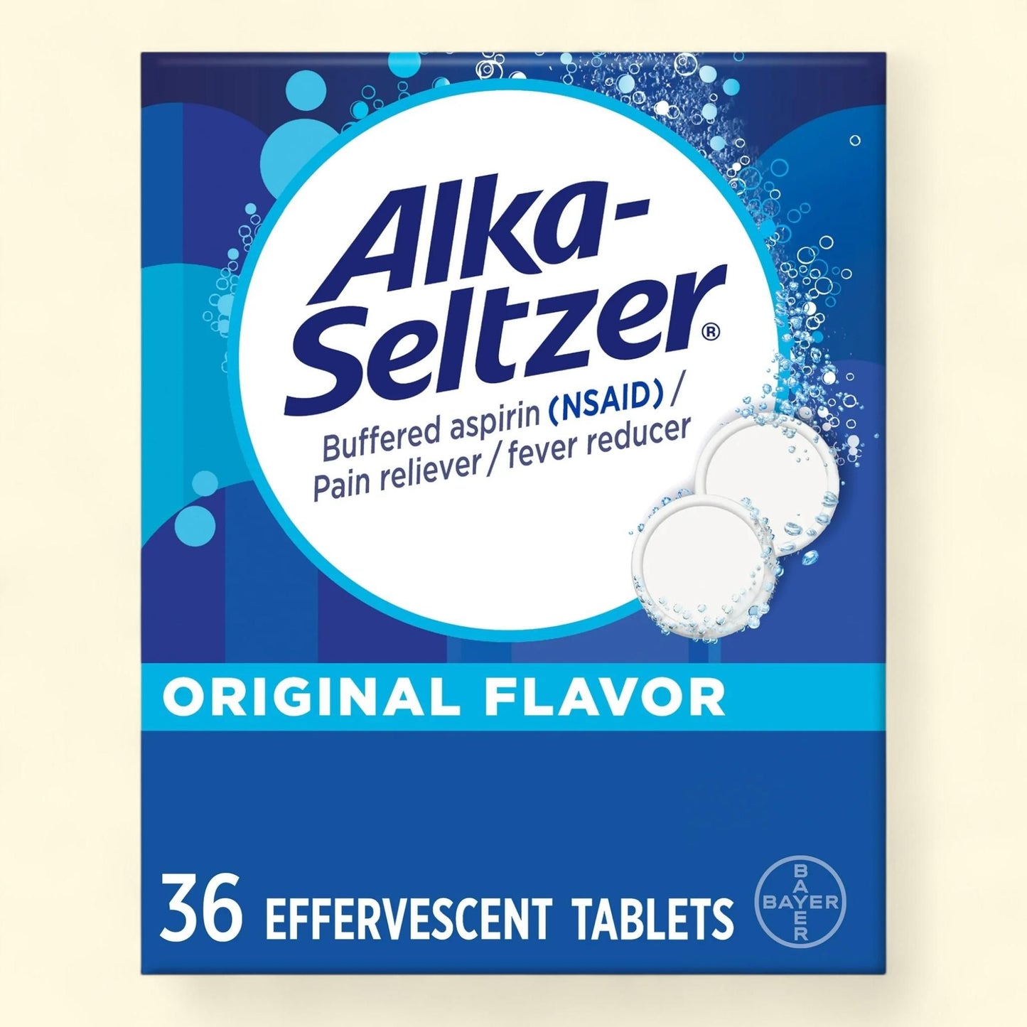 Alka-Seltzer Original Pain Relief Effervescent, 36 Count