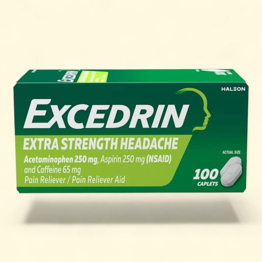 Excedrin Extra Strength Pain Relief Caplets, 100 Count