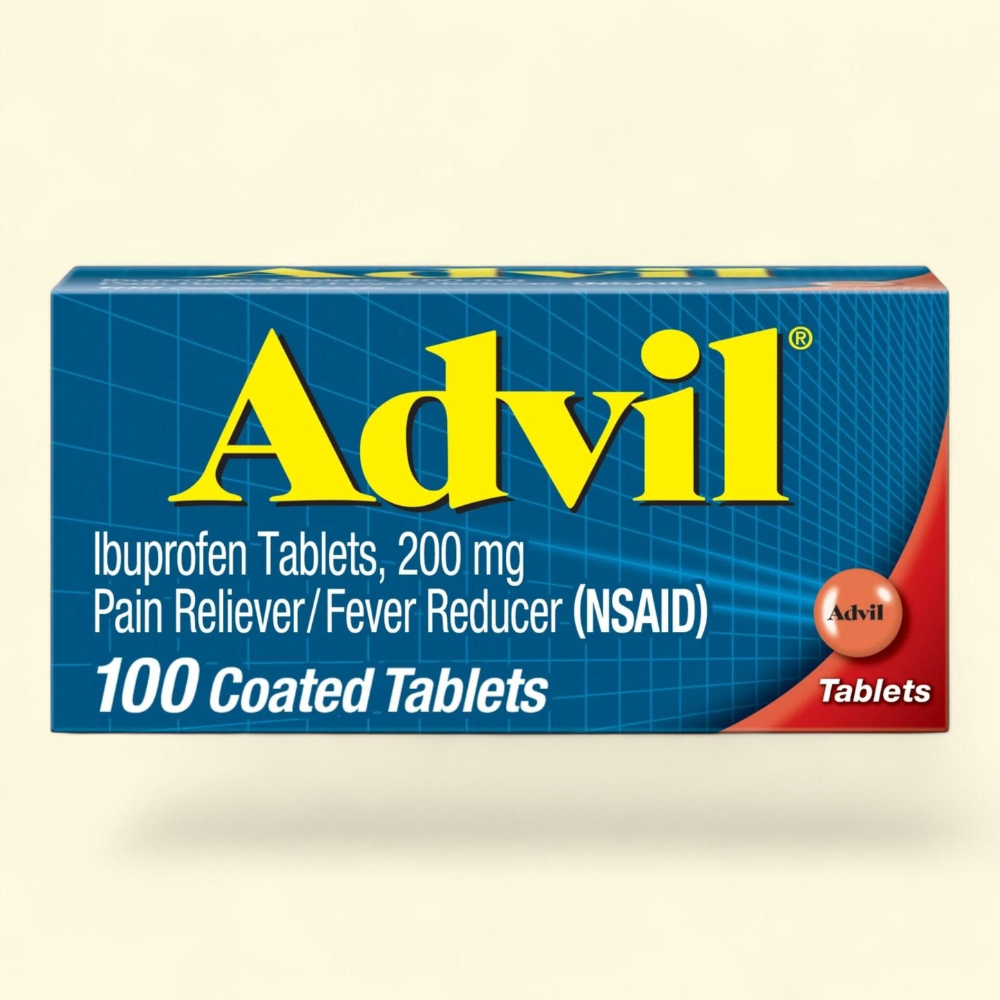 Advil Coated Tablets, 200 Mg Ibuprofen, 100 Count