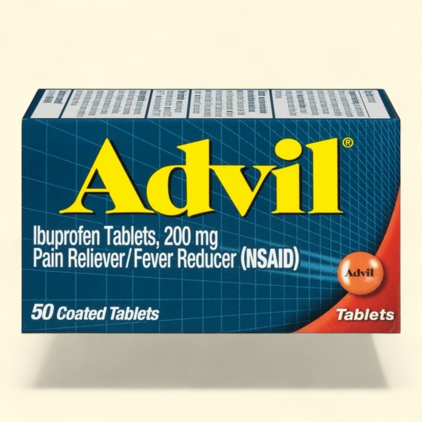Advil Coated Tablets, 200 Mg Ibuprofen, 50 Count