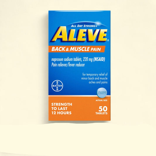 Aleve Naproxen Sodium Tablets, 50 Count