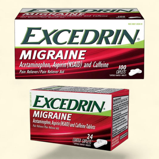 Excedrin Migraine Caplets, 100 Count + Excedrin Migraine Caplets, 24 Count