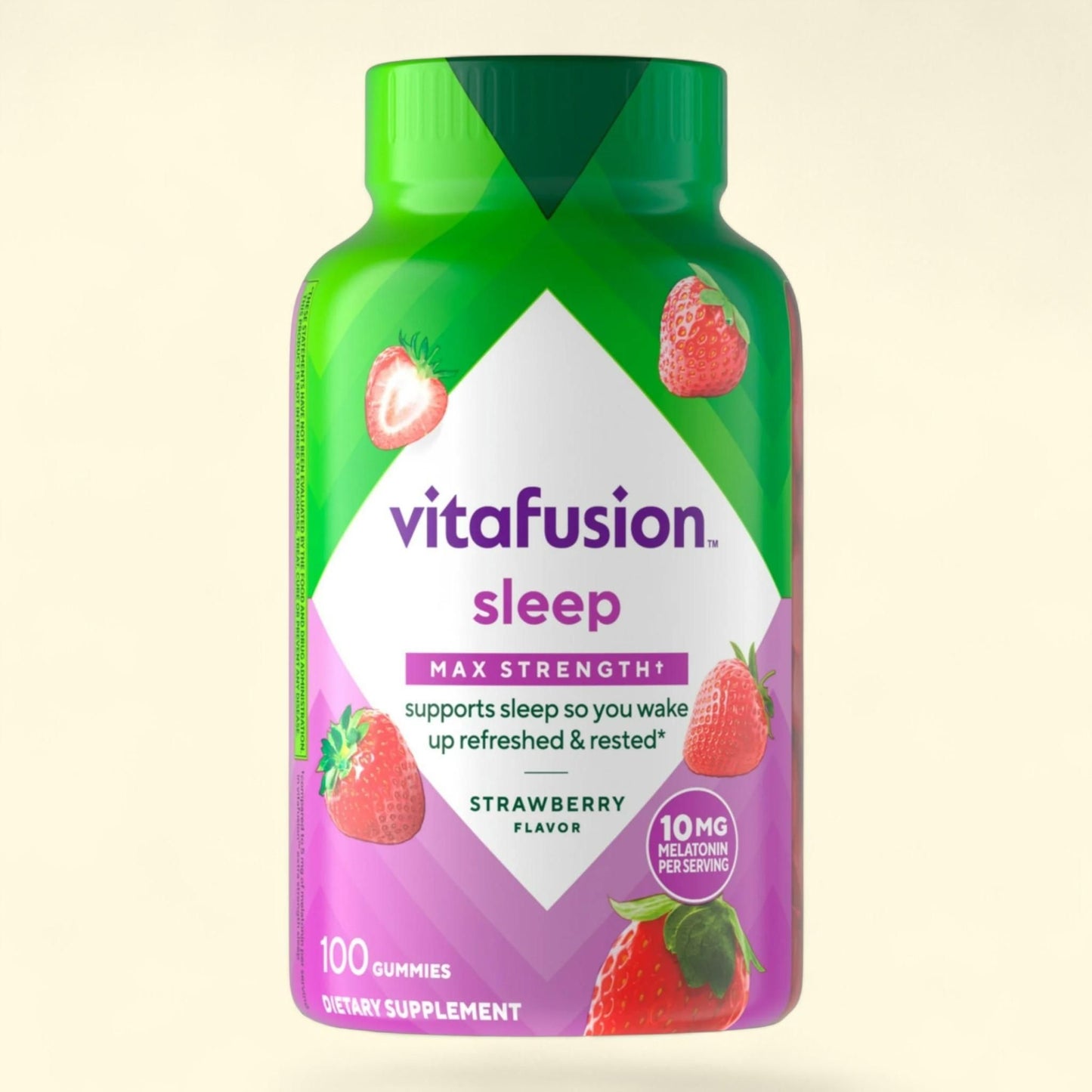 Vitafusion Melatonin Sleep Aid Gummy Supplements, 10 mg, 100 Count