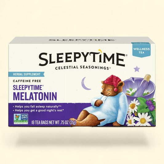 Celestial Seasonings Sleepytime Wellness Melatonin Tea Bags, 18 Count