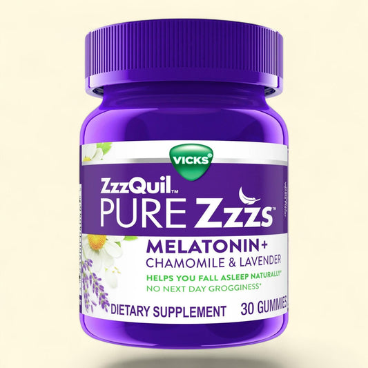 Vicks ZzzQuil Pure Zzzs Sleep Aid Melatonin Gummies, 30 Count
