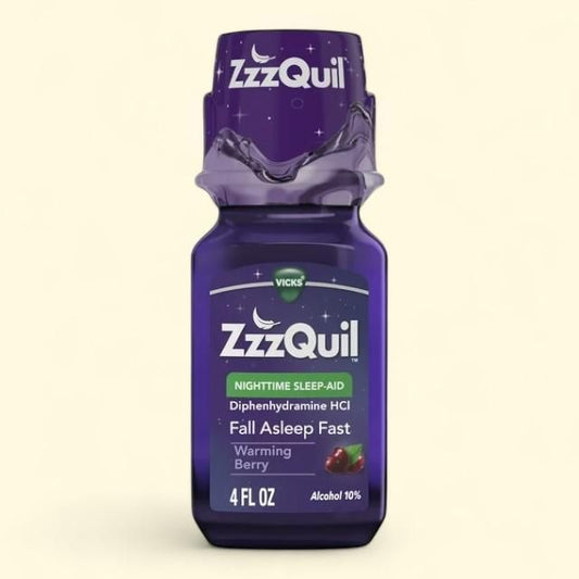 Vicks ZzzQuil Nighttime Sleep Aid Liquid, 4 Fl oz