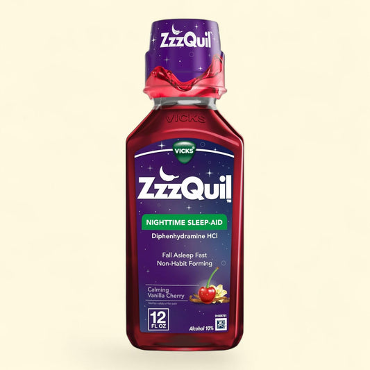 Vicks ZzzQuil Nighttime Sleep Aid Liquid, 12 fl oz