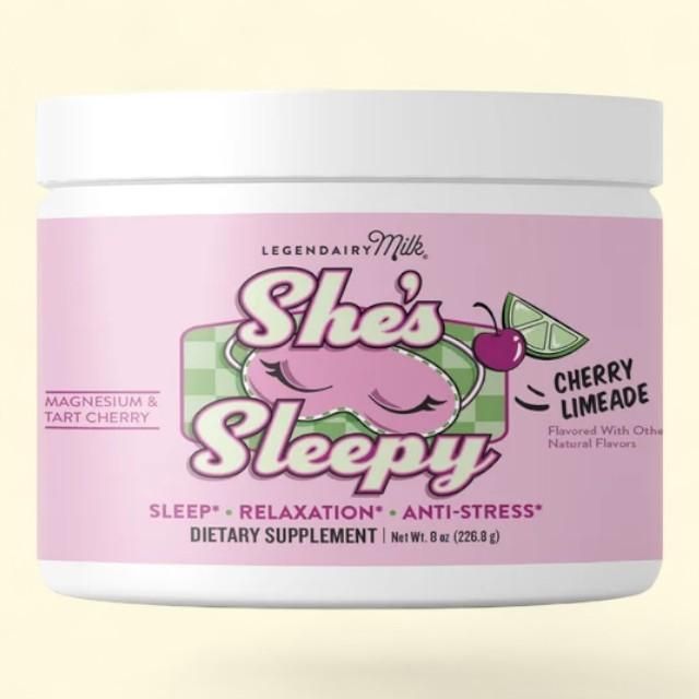 Legendairy Milk She's Sleepy Nightly Sleep Aid Drink Mix, Cherry Limeade, 8 oz