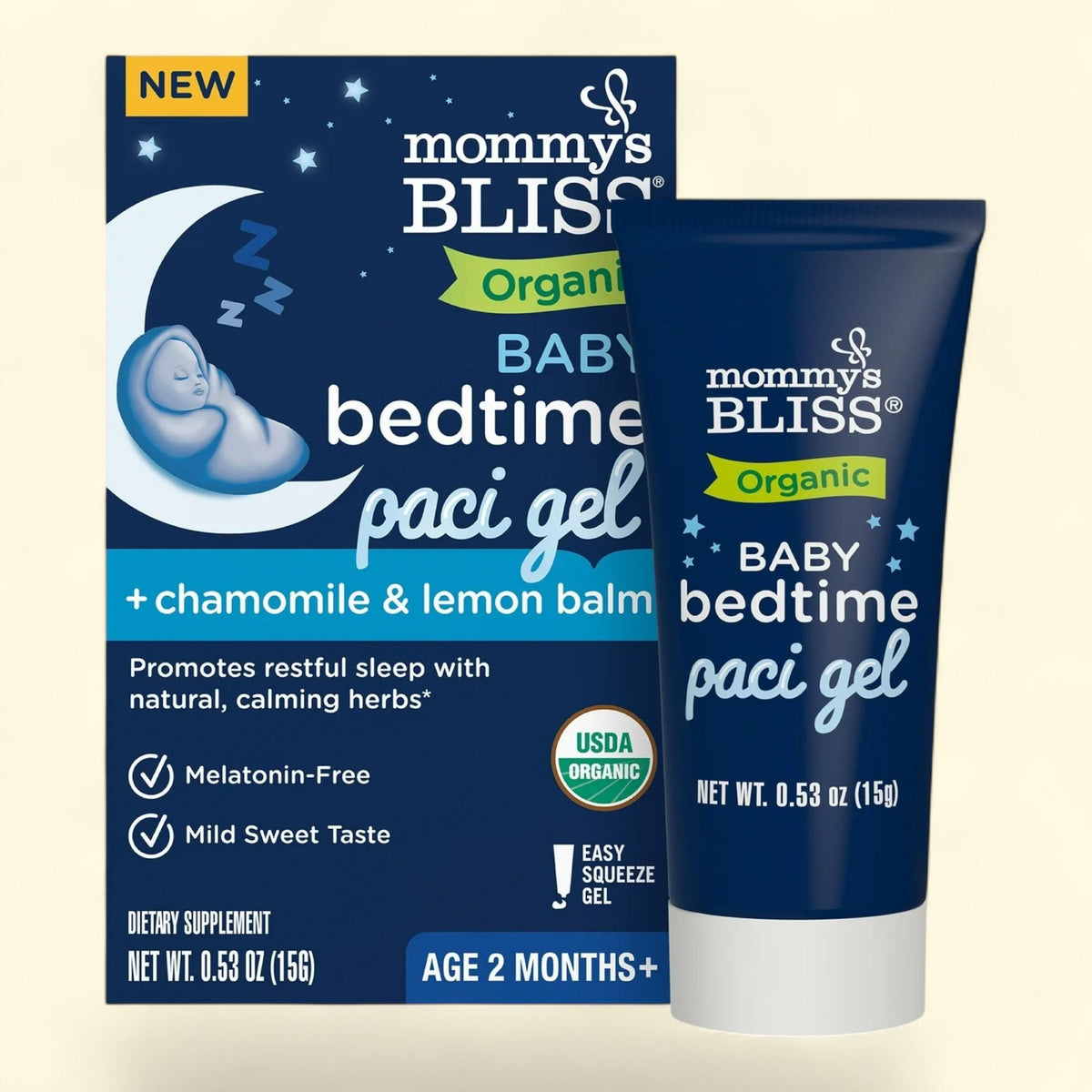 Mommy's Bliss Bedtime Paci Gel, Chamomile and Lemon Balm, 0.53 oz — authentic US product shipped worldwide by Treatspree
