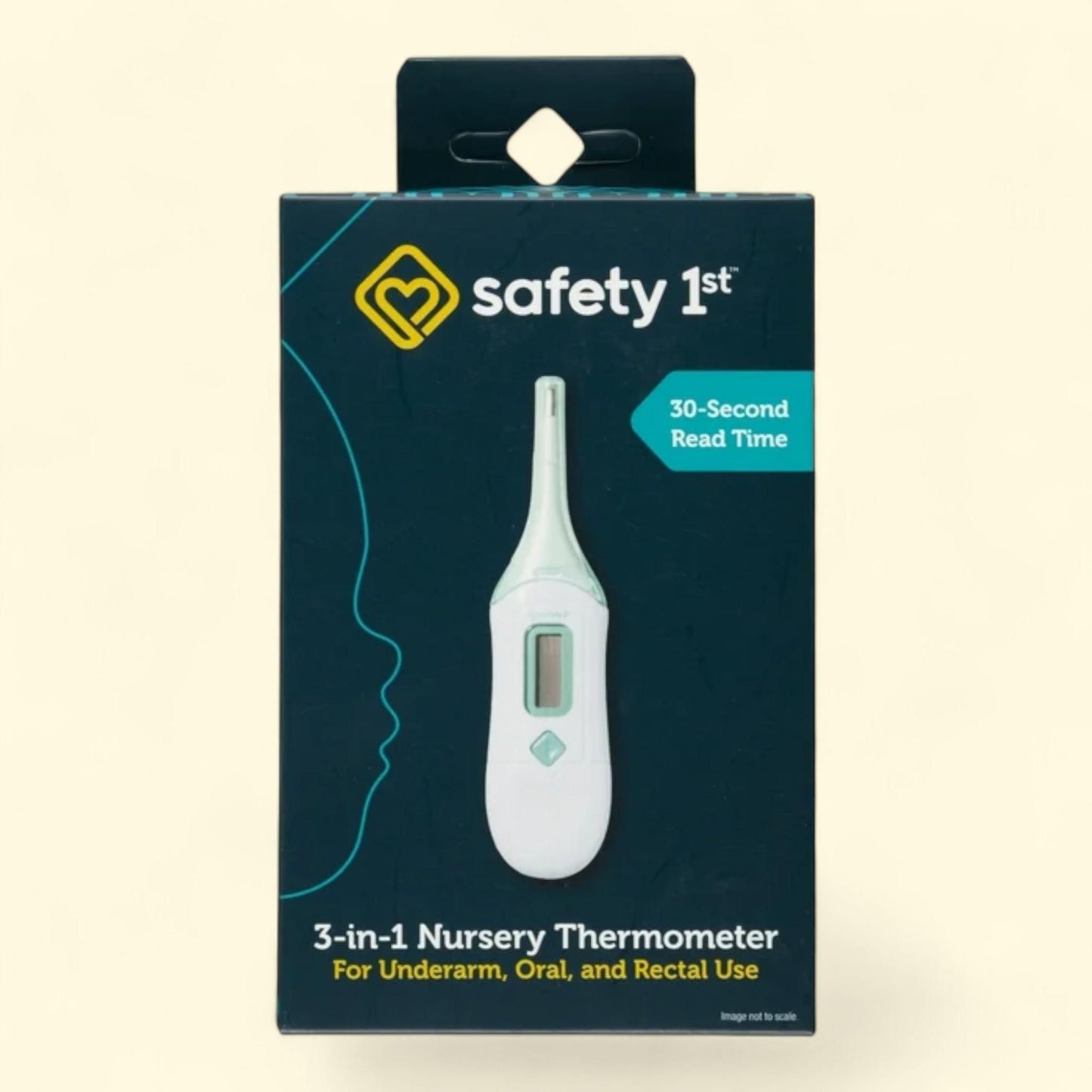 Safety 1st Nursery Thermometer, Sea Stone Aqua, Infant