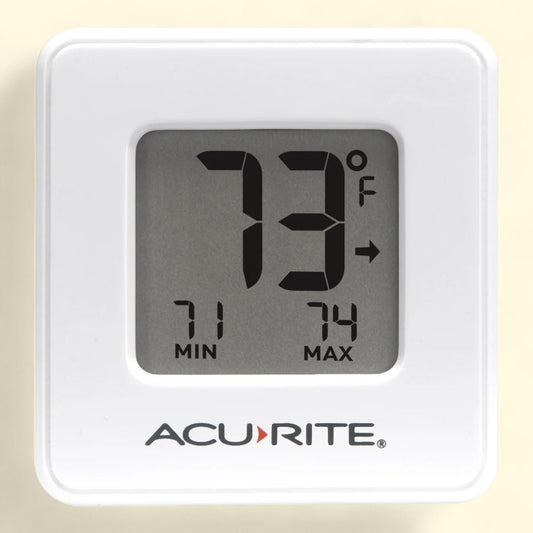 Acurite Digital Indoor Thermometer, Compact Display, Battery-Powered, 1 x 3.75 x 6.25