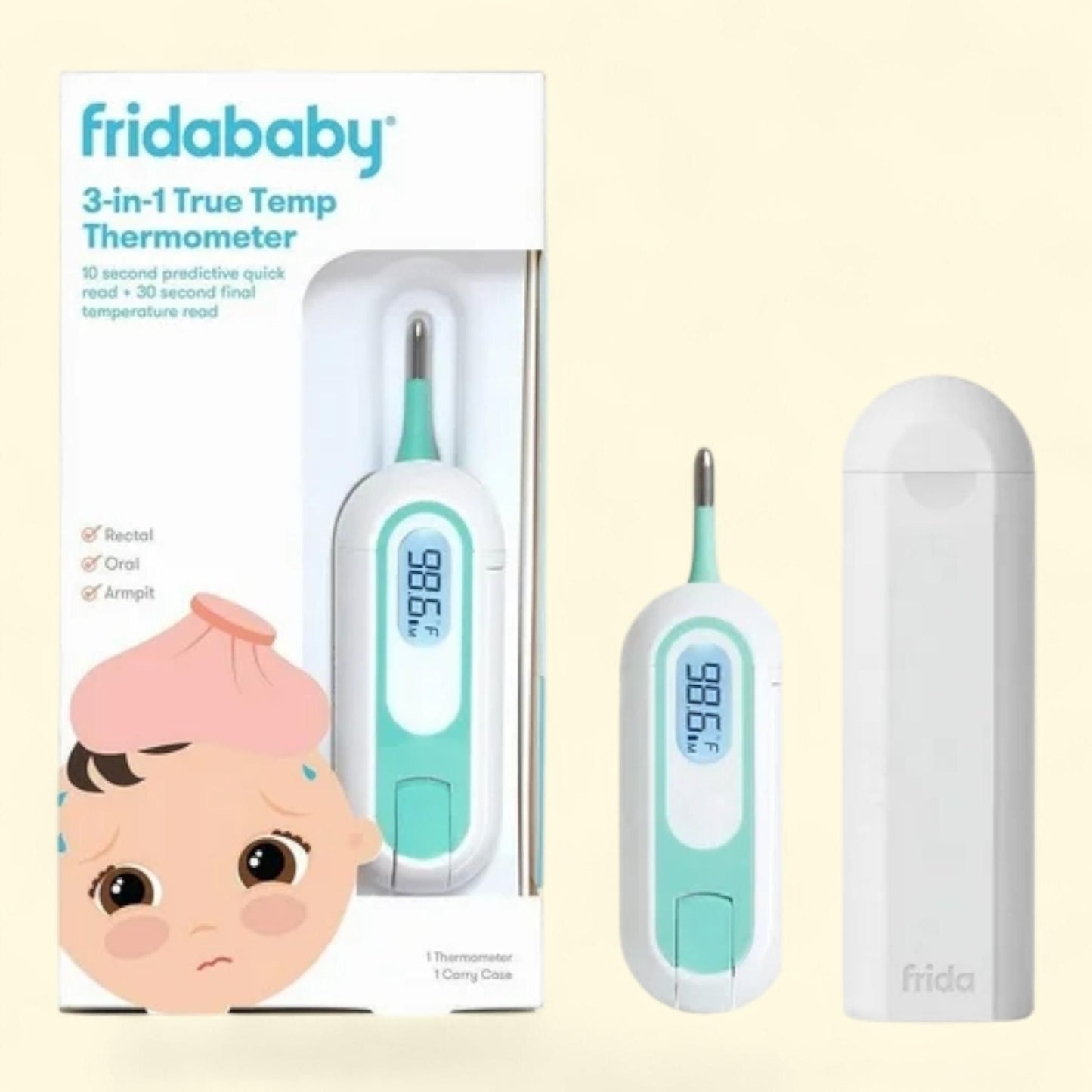 Frida Baby True Temp Digital Thermometer, 3-in-1