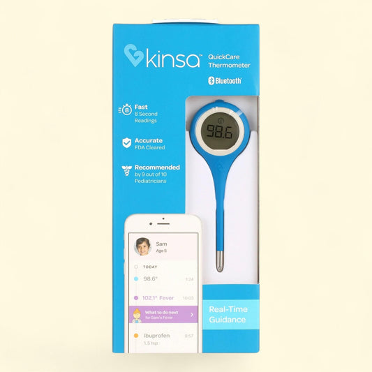 Kinsa Quick Care Smart Oral Thermometer, Bluetooth, Fever