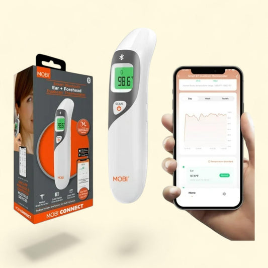 MOBI Smart DualScan Bluetooth Thermometer, Adults & Children