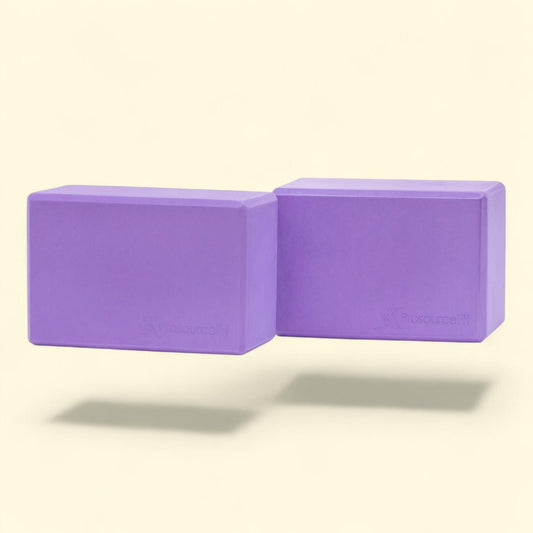 ProsourceFit Yoga Blocks, Set of 2, 4x6x9