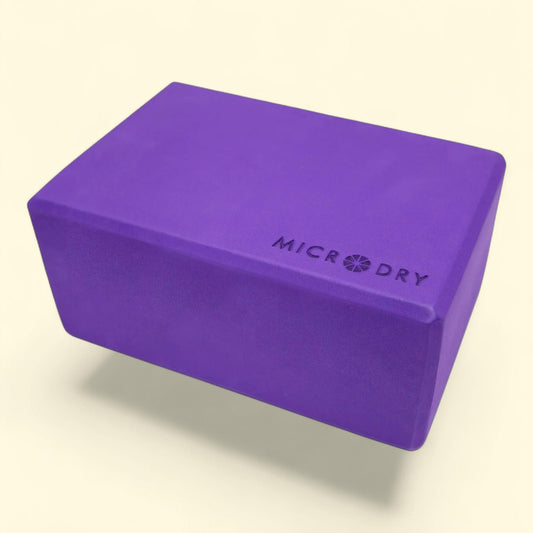 Microdry Fitness Foam Block, Purple, 9x6x4"