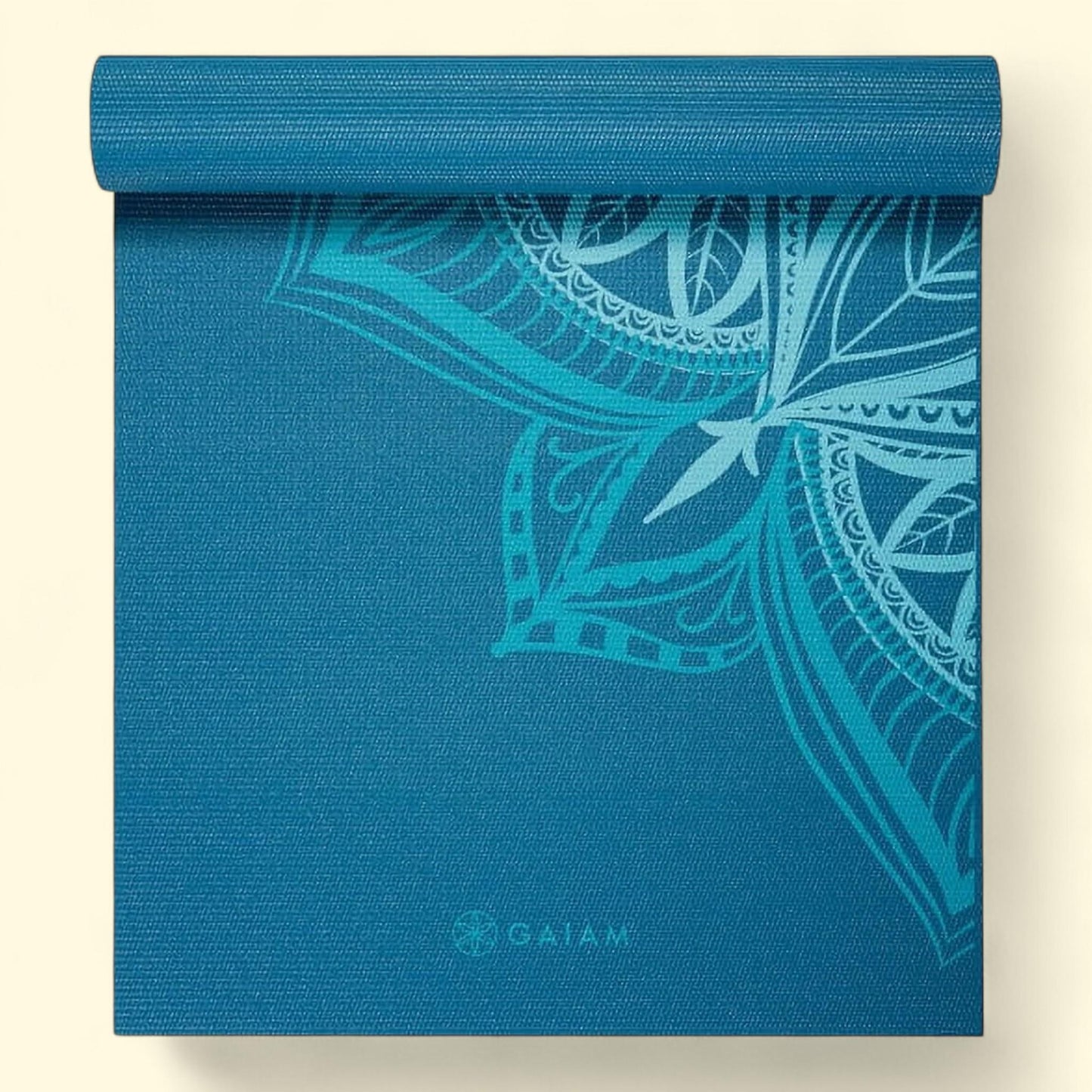Gaiam Yoga Mat, Premium Print, Indigo Point, 6mm