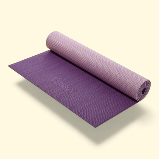 Sunny Health & Fitness Yoga Mat, Dual Color, Purple, SF-EM02-PR