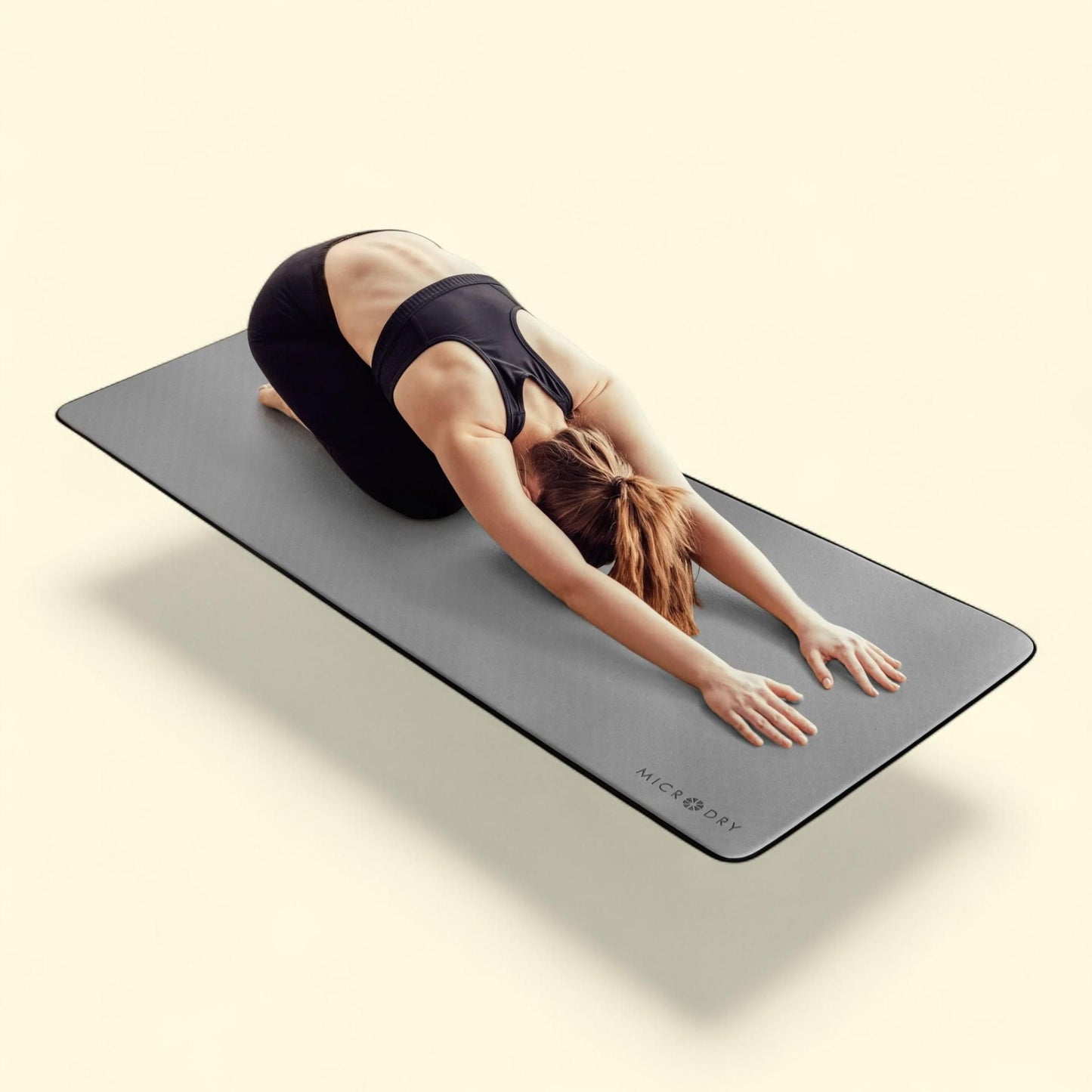 Microdry Deluxe Fitness Mat, 12mm Thick, 24" x 72"