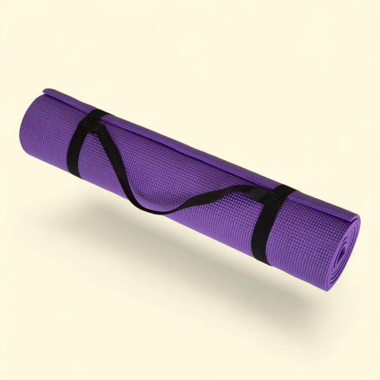 Wakeman Fitness Yoga Mat, Comfort Foam, Purple, 1 count