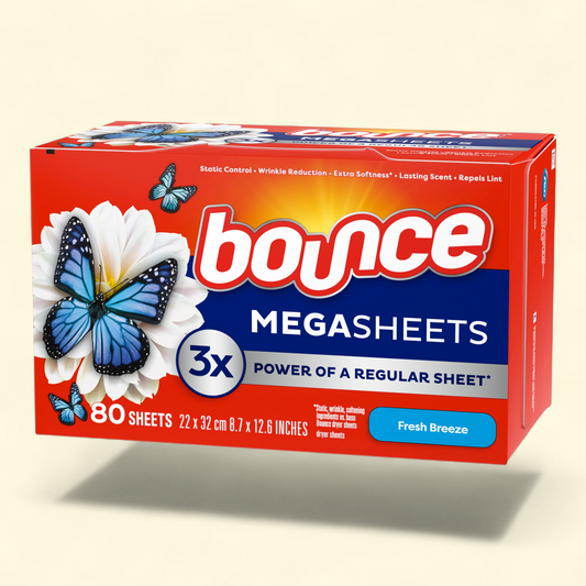 Bounce Dryer Sheets, Fresh Breeze, 80 Count