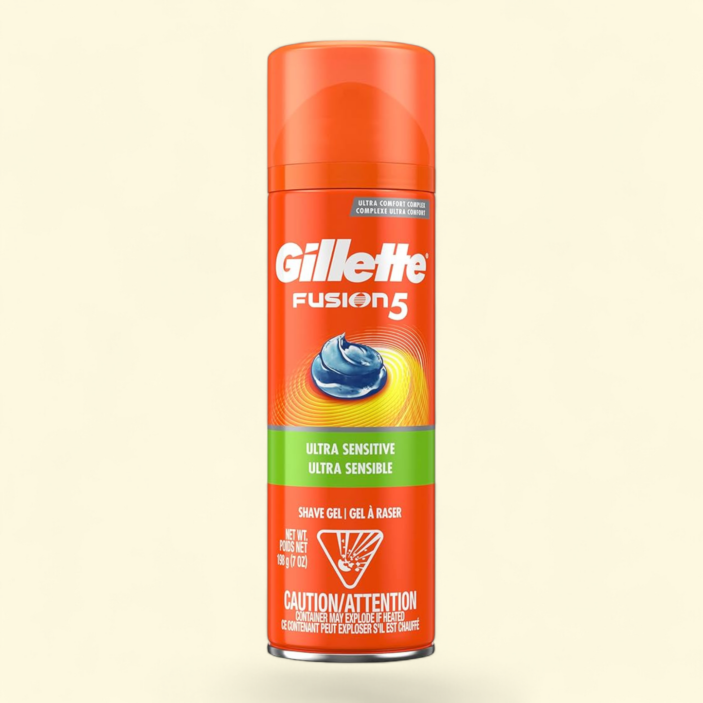 Gillette Fusion Shave Gel, Ultra Sensitive, 7 oz.