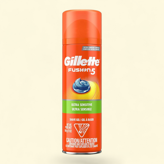 Gillette Fusion Shave Gel, Ultra Sensitive, 7 oz.