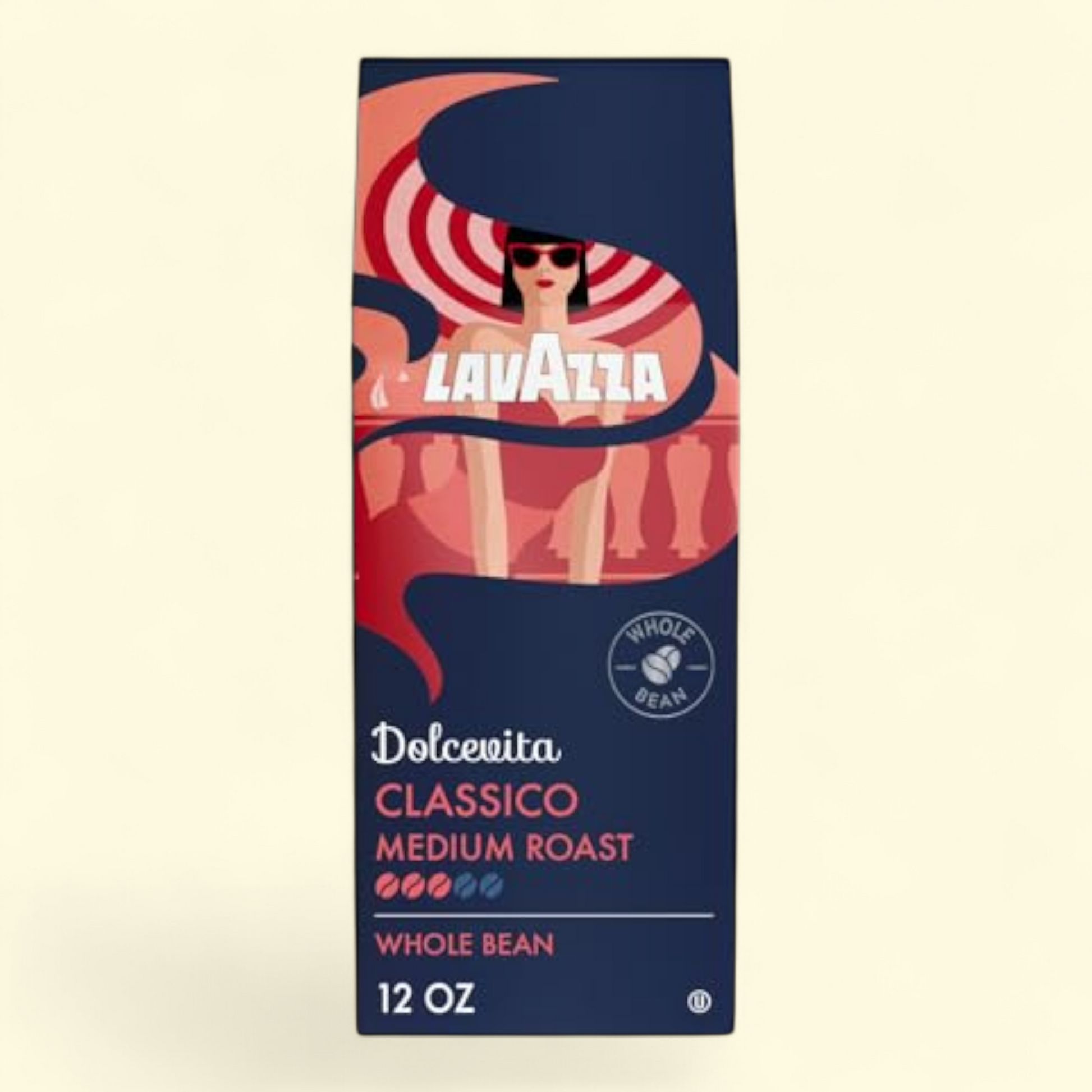 LavAzza Dolcevita Classico Whole Bean Coffee, Medium Roast, 12 oz