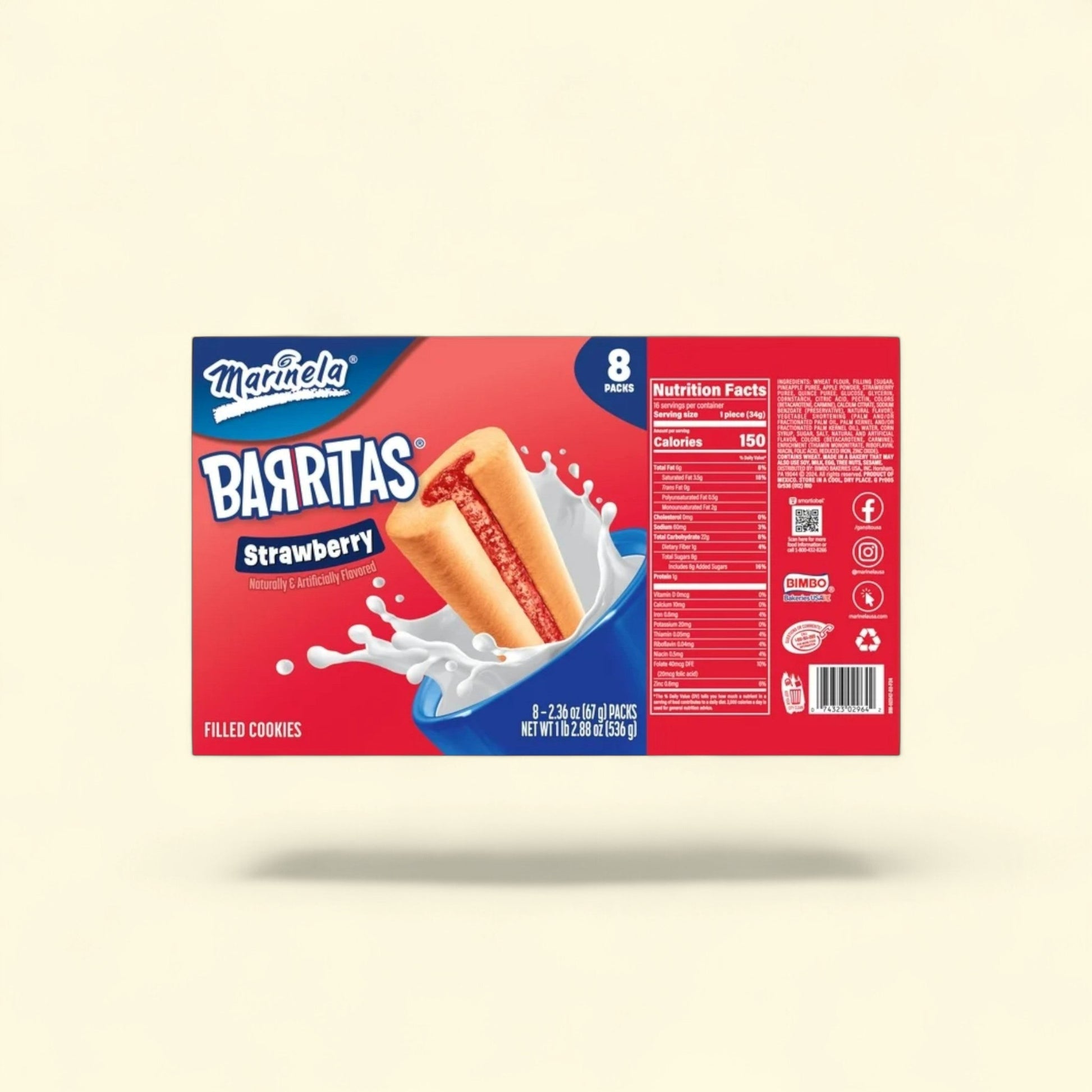 Entenmann's Strawberry Cookie Bars, 18.88 oz Multipack — authentic US product shipped worldwide by Treatspree