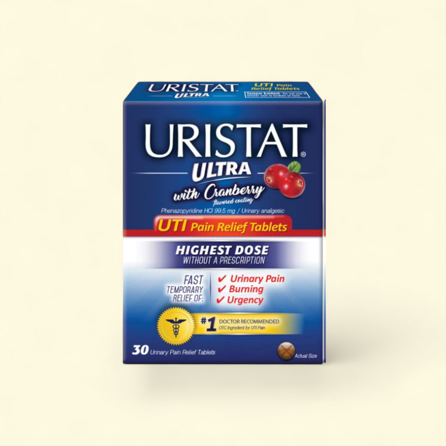 URISTAT Ultra UTI Pain Relief Tablets, 30 Ct