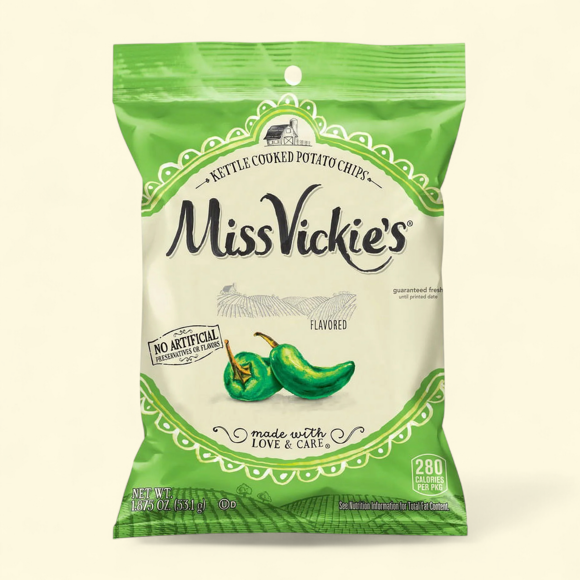 Miss Vickie's Jalapeno Kettle Cooked Potato Chips, 8.5 oz. — authentic US product shipped worldwide by Treatspree