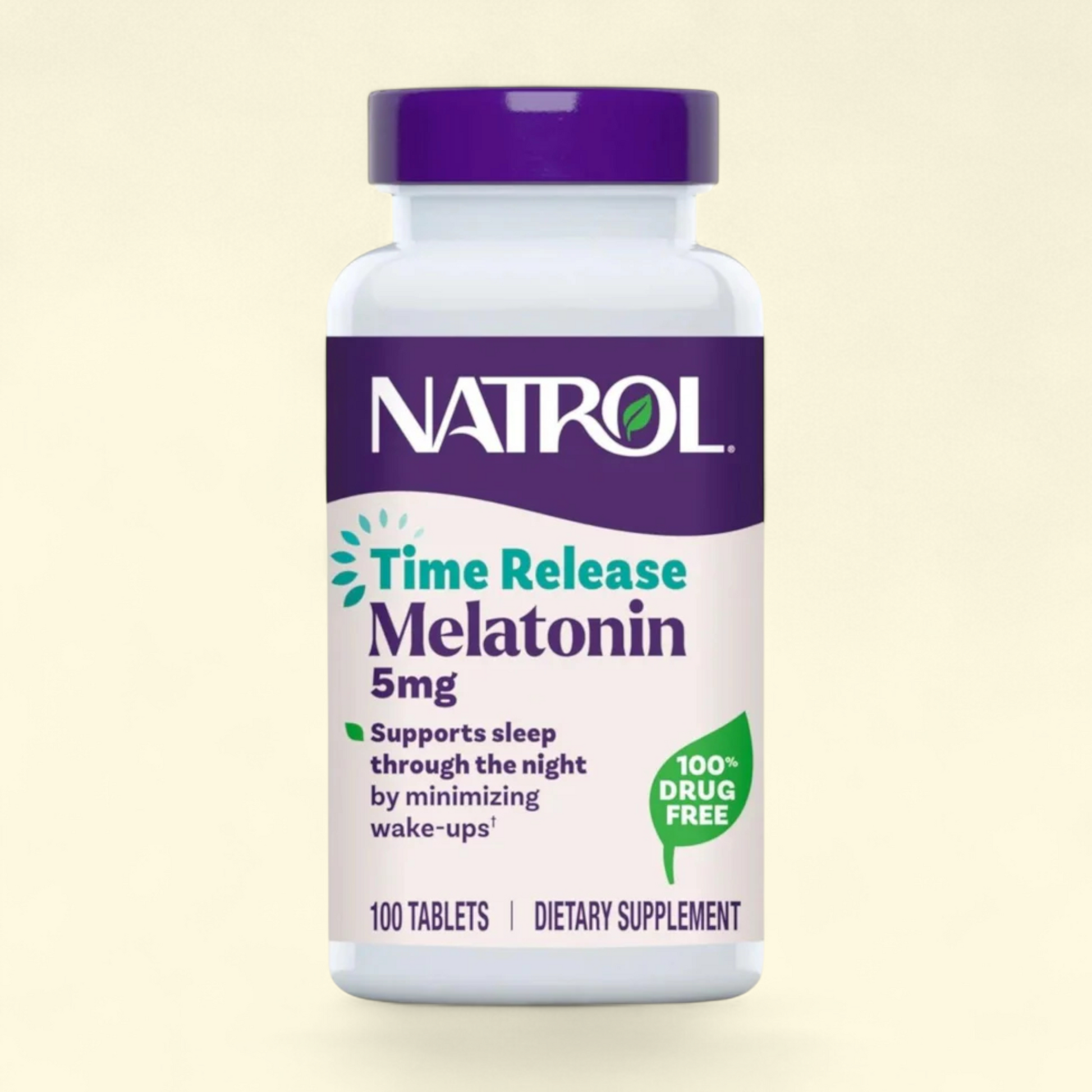 Natrol Melatonin 5 mg Time Release, 100 Tablets — authentic US product shipped worldwide by Treatspree
