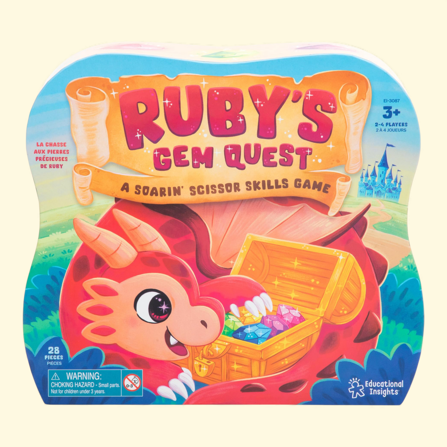 Educational Insights Ruby's Gem Quest, Preschool Board Game, Ages 3+