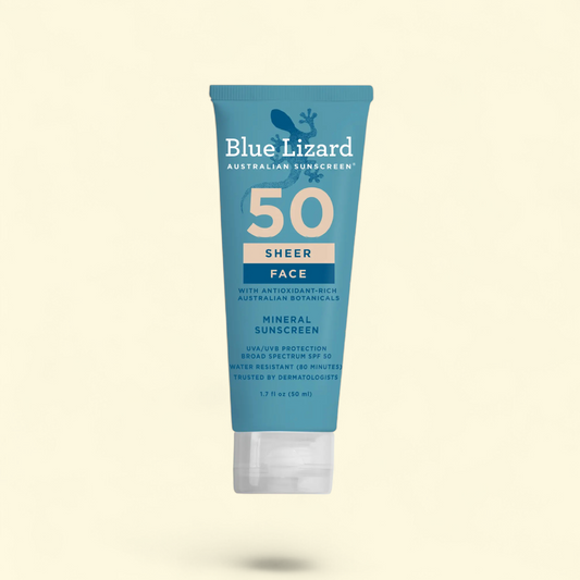 Blue Lizard Sunscreen Sheer Lotion for Face SPF 50 1.7oz