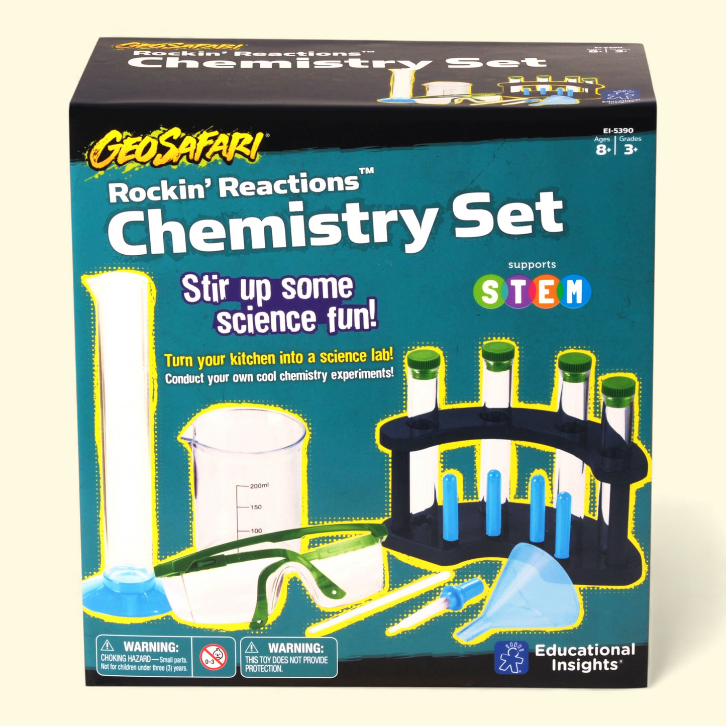 Educational Insights GeoSafari Rockin' Reactions Chemistry Play Set,  Size