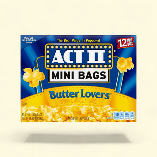Act II Butter Lovers Microwave Popcorn, 1.19 oz., 12-Count Bags — authentic US product shipped worldwide by Treatspree