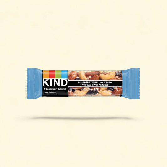 KIND Blueberry Vanilla Cashew Snack Bars, 1.4 oz, 12 Count — authentic US product shipped worldwide by Treatspree