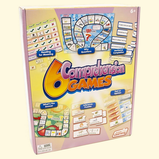 Junior Learning Comprehension Games, Set of 6 Games, 1 count