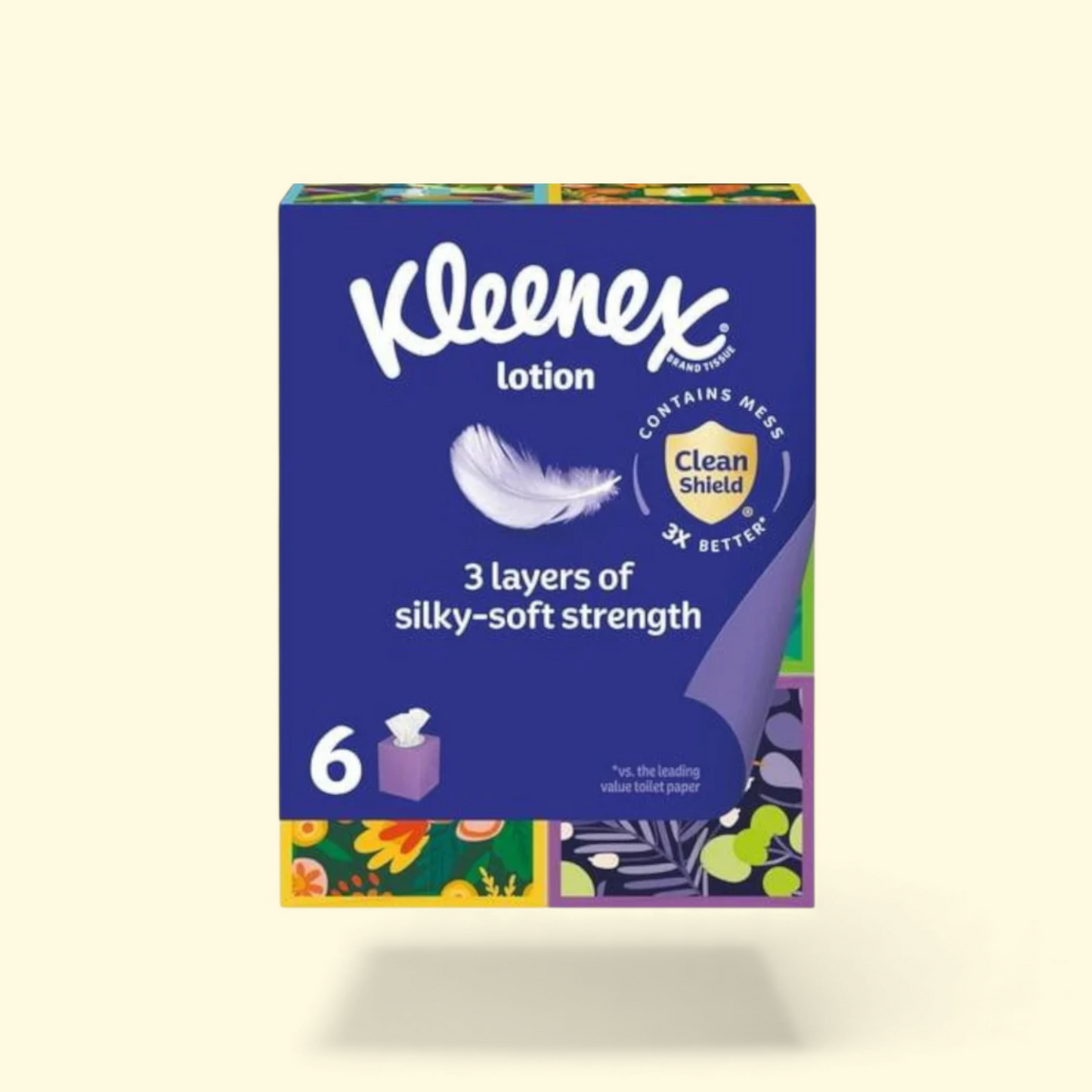 Kleenex Facial Tissues, 6 Cube Boxes, 60 Tissues per Box, 3-Ply