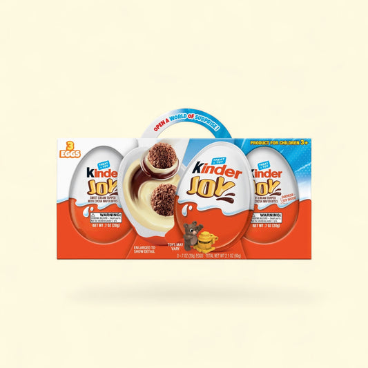 Kinder Joy Eggs, 3 Count, 2.1 oz — authentic US product shipped worldwide by Treatspree