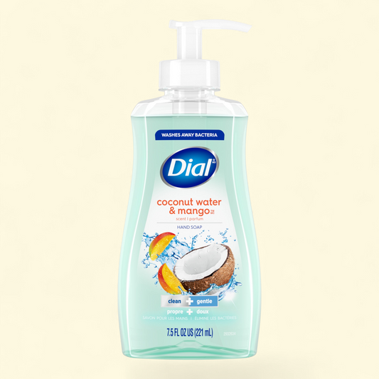 Dial Liquid Hand Soap, Coconut Water & Mango, 7.5 fl oz