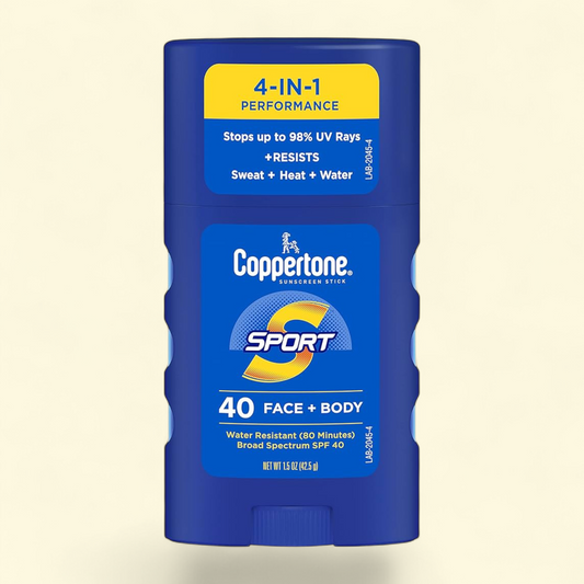 Coppertone Sport Sunscreen Stick, SPF 40, 1.5 oz
