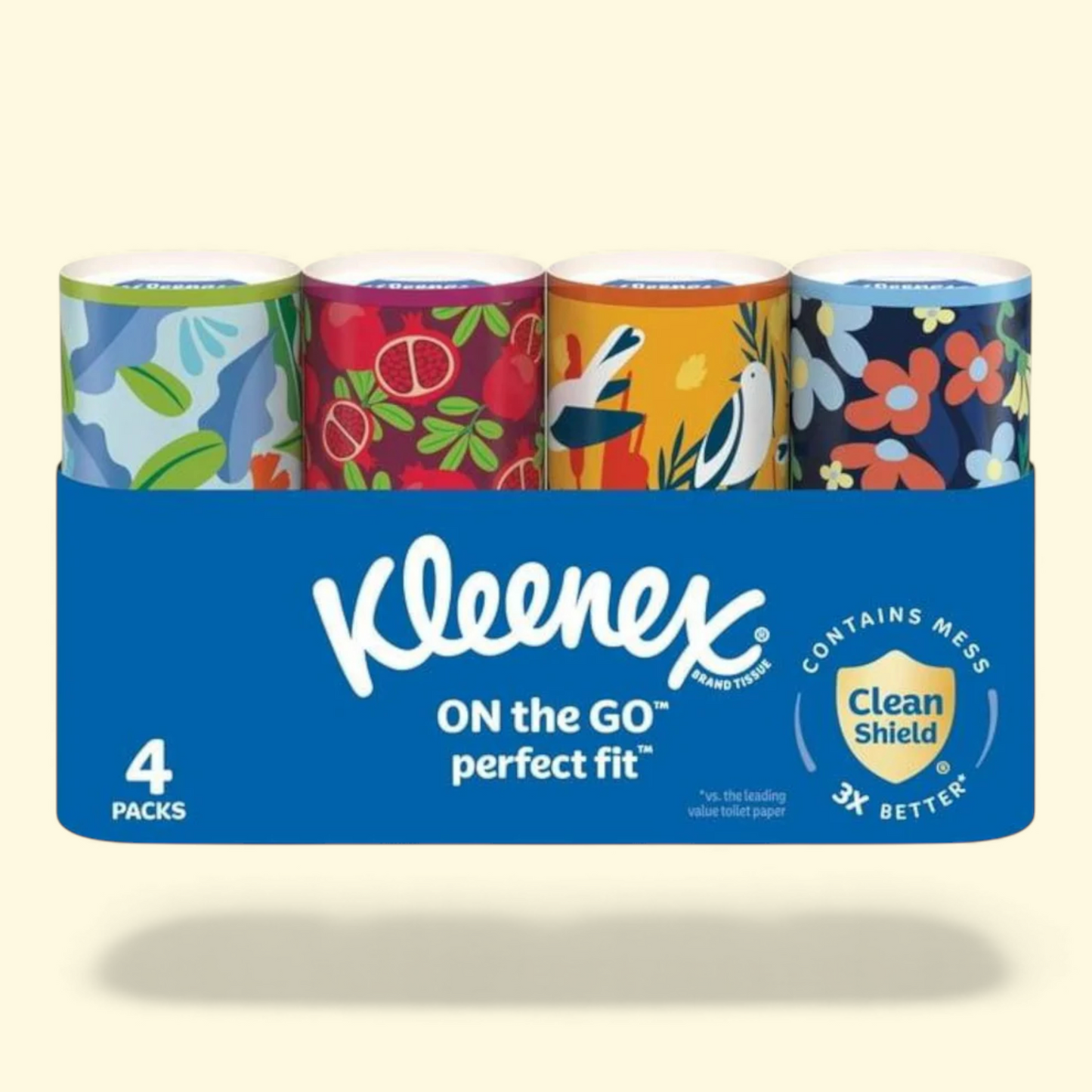 Kleenex Facial Tissues, 4 Canister Boxes, 50 Tissues per Box, 2-Ply