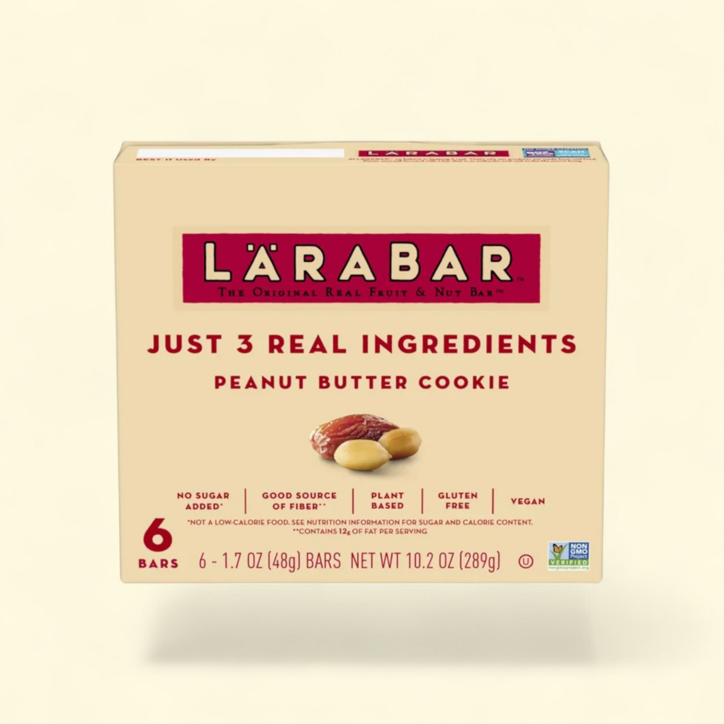 Larabar Peanut Butter Cookie, Fruit and Nut Bars, 10.2 oz, 6 Count